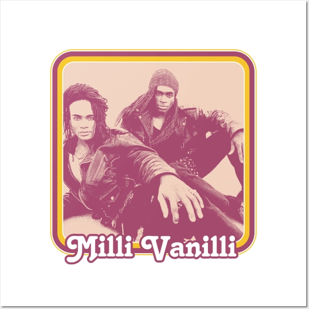 Milli Vanilli \/\/\ Retro Fan Art Aesthetic Design Wall Art by DankFutura